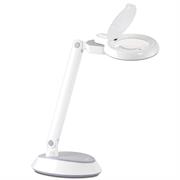 Space-Saving LED Desk Lamp with Magnifier  